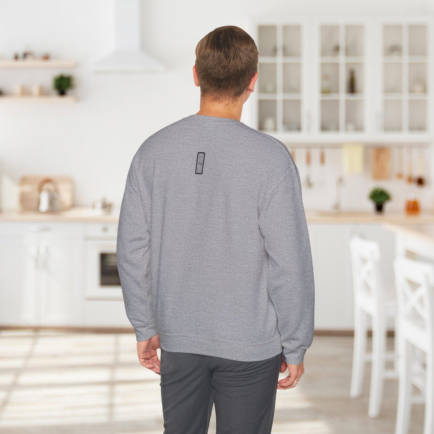 Ghetto Blaster, sudadera con cuello redondo y arte lineal