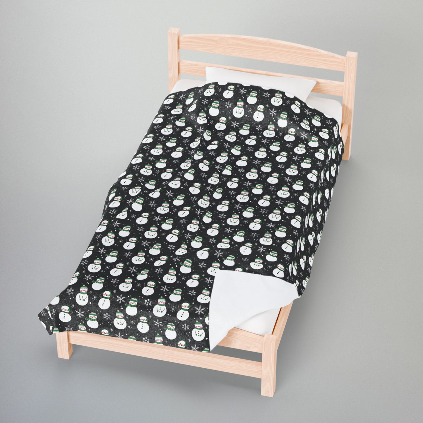 Demiromantic Pride Snowmen Velveteen Plush Blanket