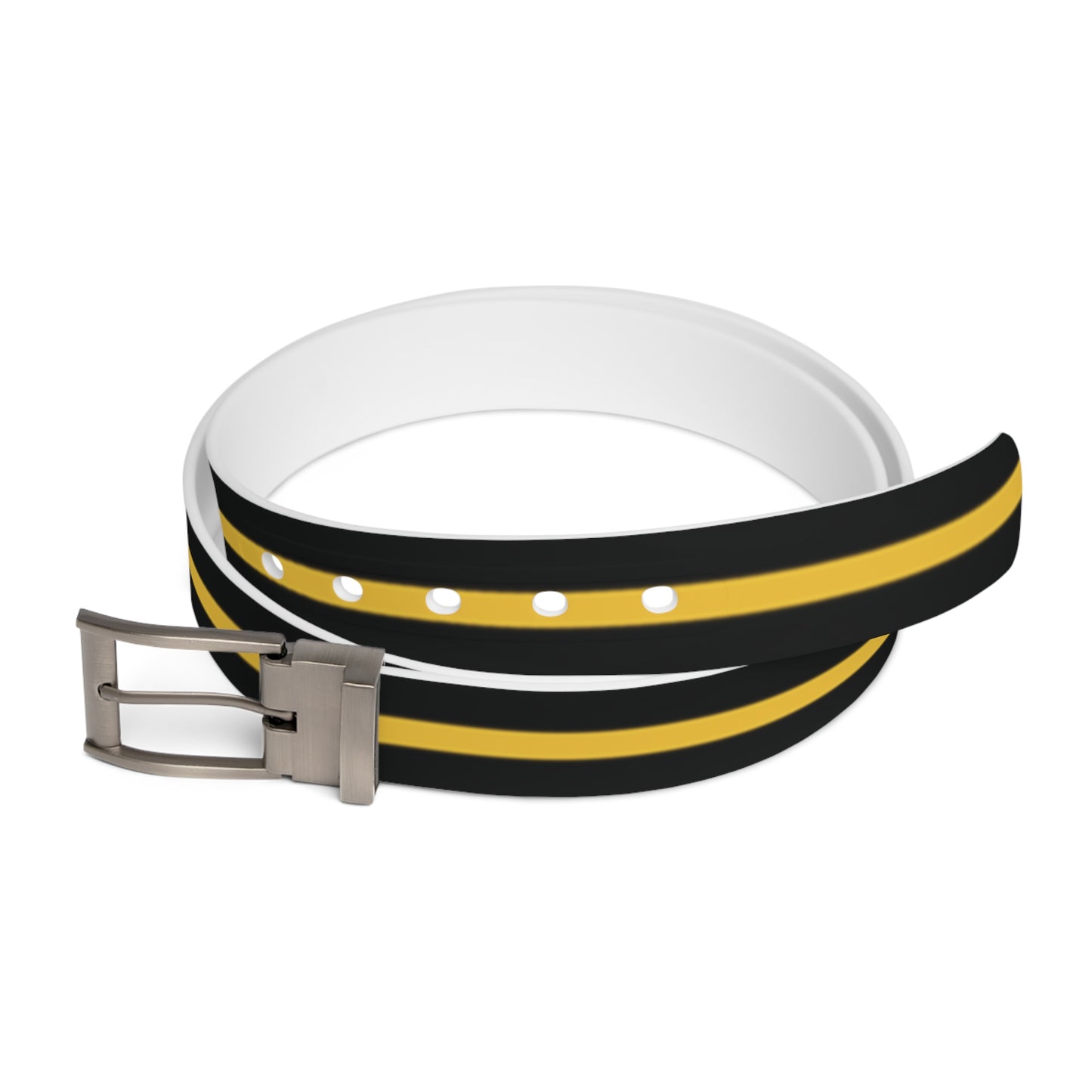 Thin Gold Line Flag Belt