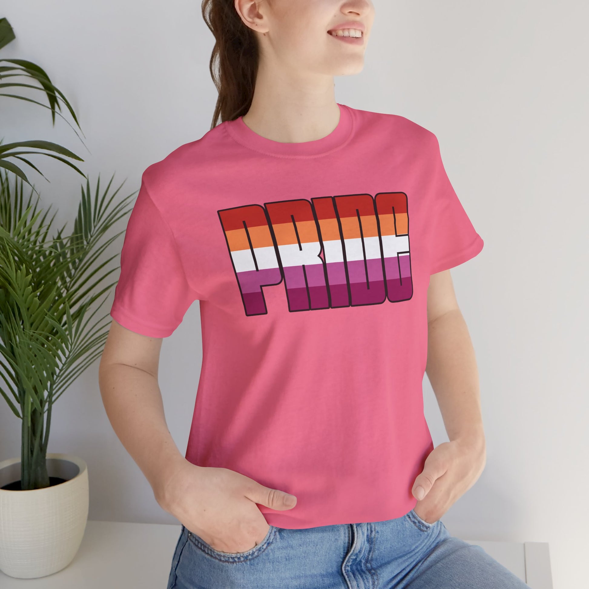 Lesbian Pride 5-Stripe Tee
