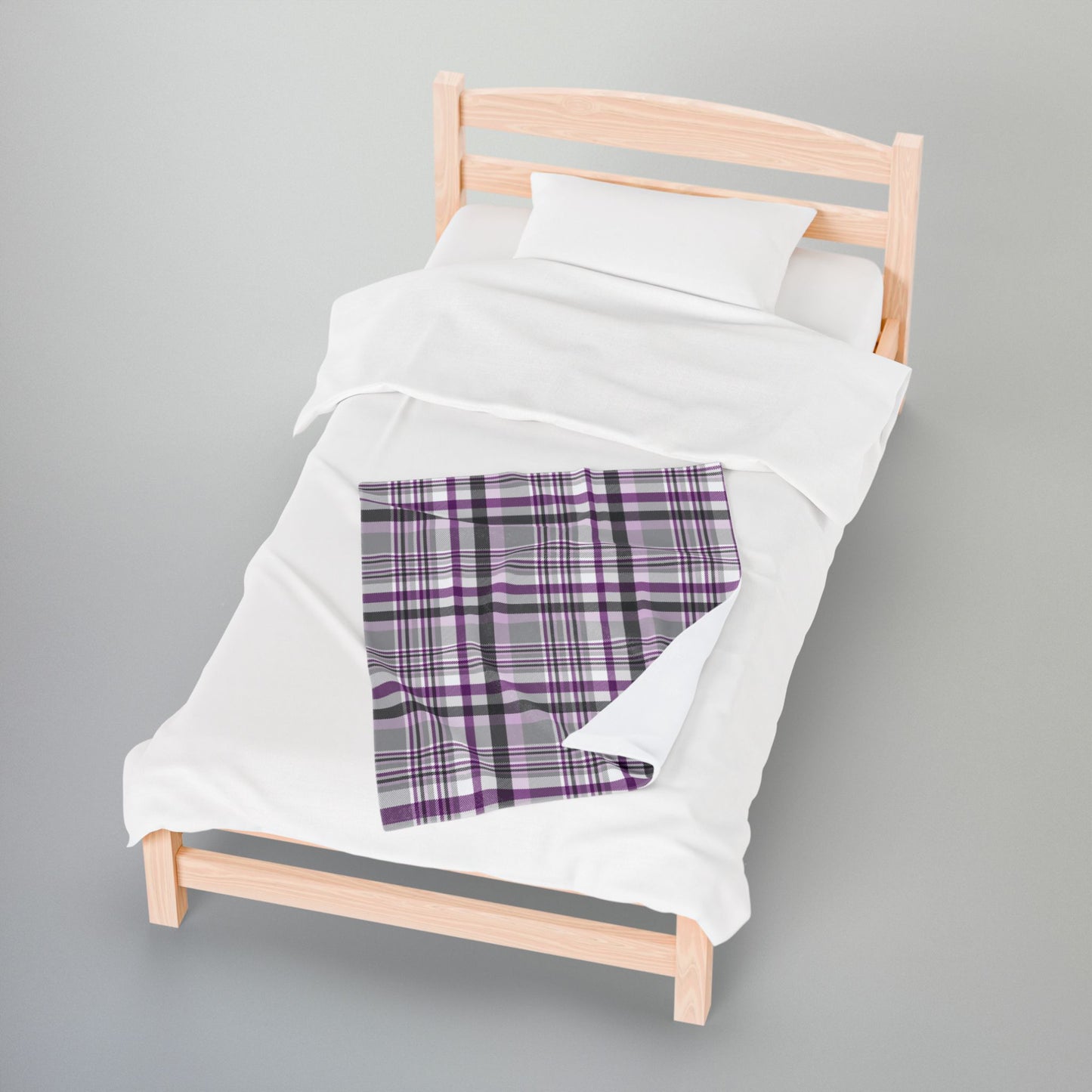 Demisexual Pride Plaid Velveteen Plush Blanket