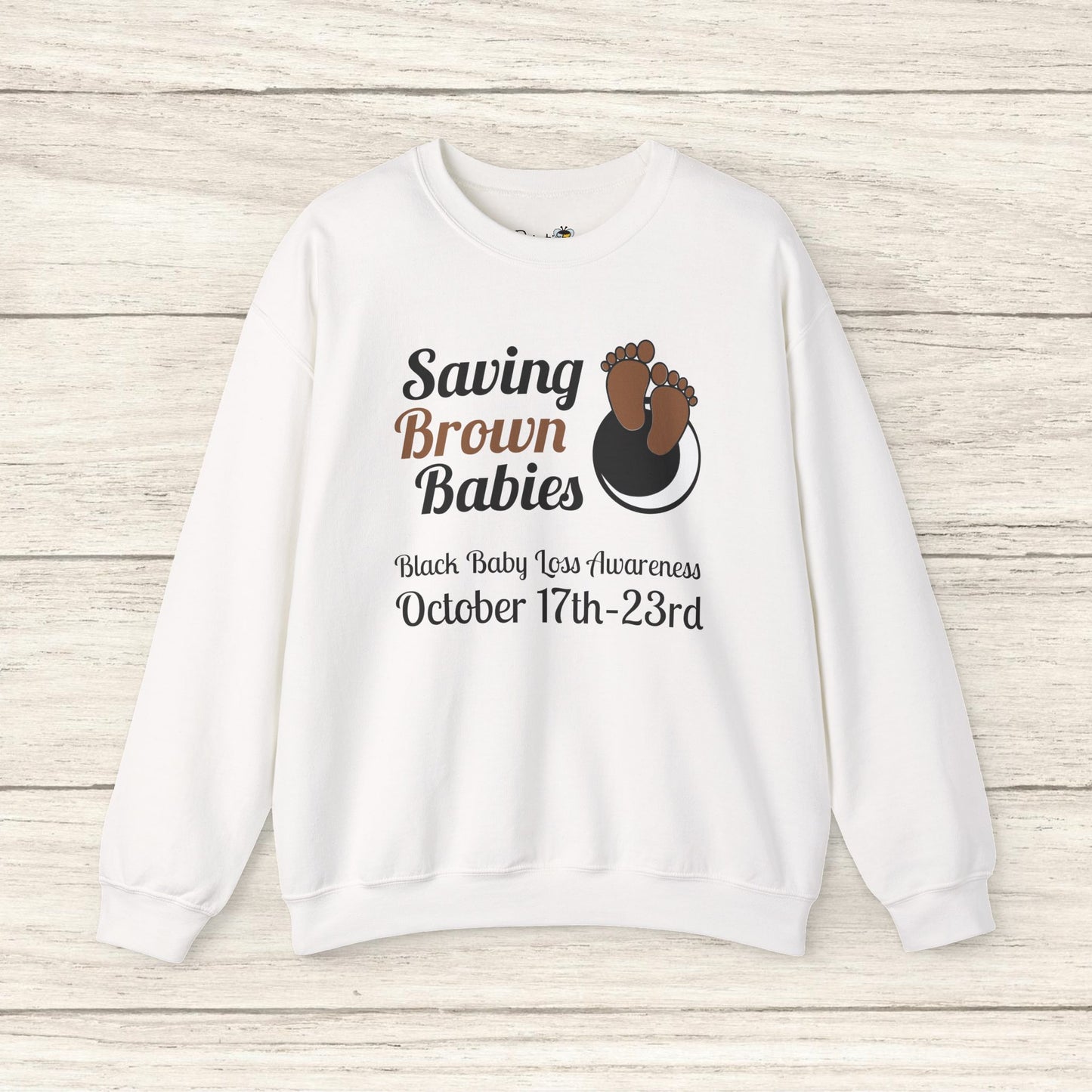 Quietly United in Loss Together Non-Profit / Saving Brown Babies Charity Crew Neck Sweatshirt, Grossesse et sensibilisation à la perte du nourrisson