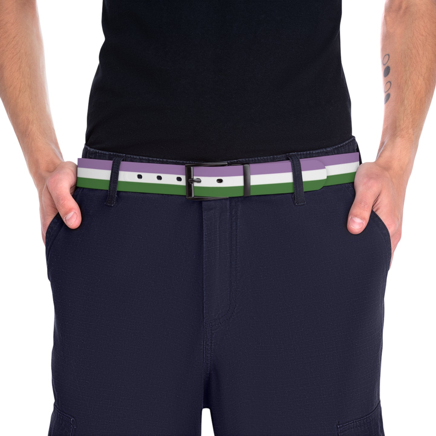 Genderqueer Pride Flag Belt