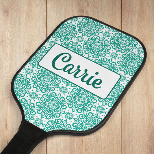 Frilly Teal Pickleball Paddles