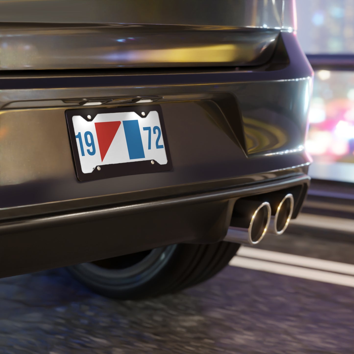 AMC Logo Blue Year White Custom Vanity Plates