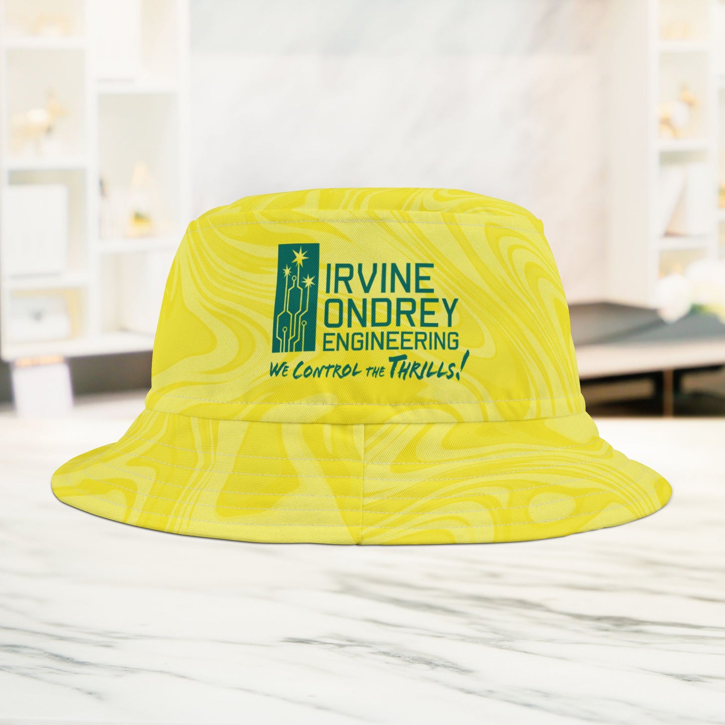Yellow Swirl Bucket Hat • Irvine Ondrey Engineering