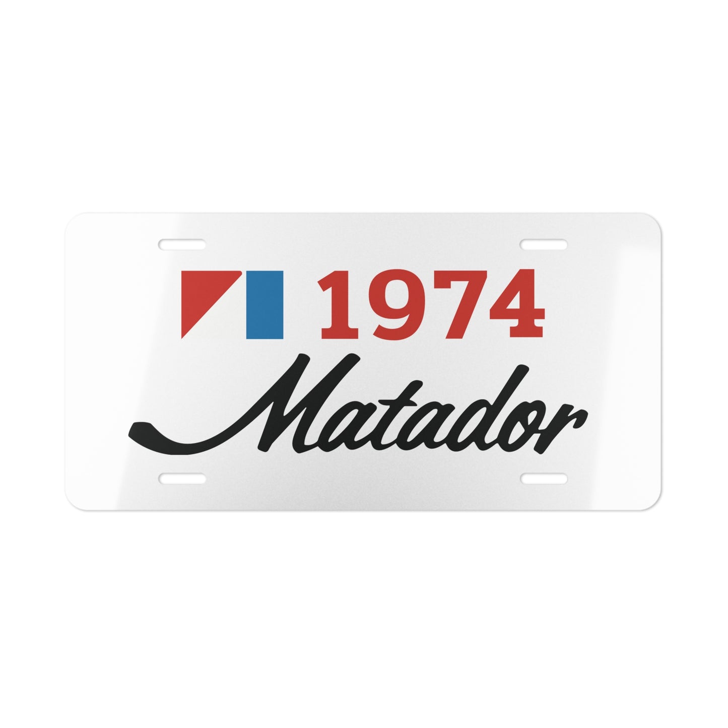AMC Logo Black Matador Red Year White Custom Vanity Plates