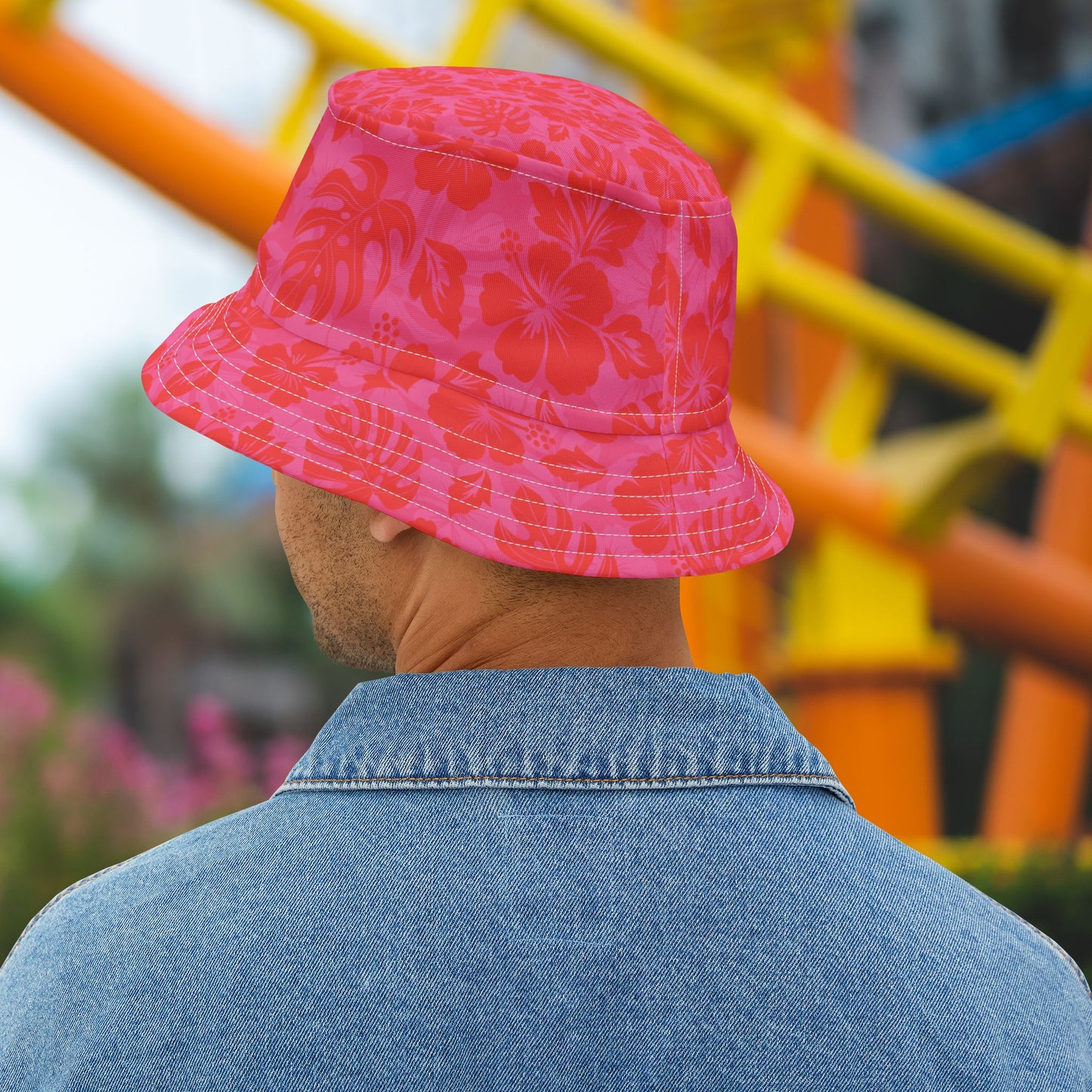 Pink Tropical Bucket Hat • Irvine Ondrey Engineering