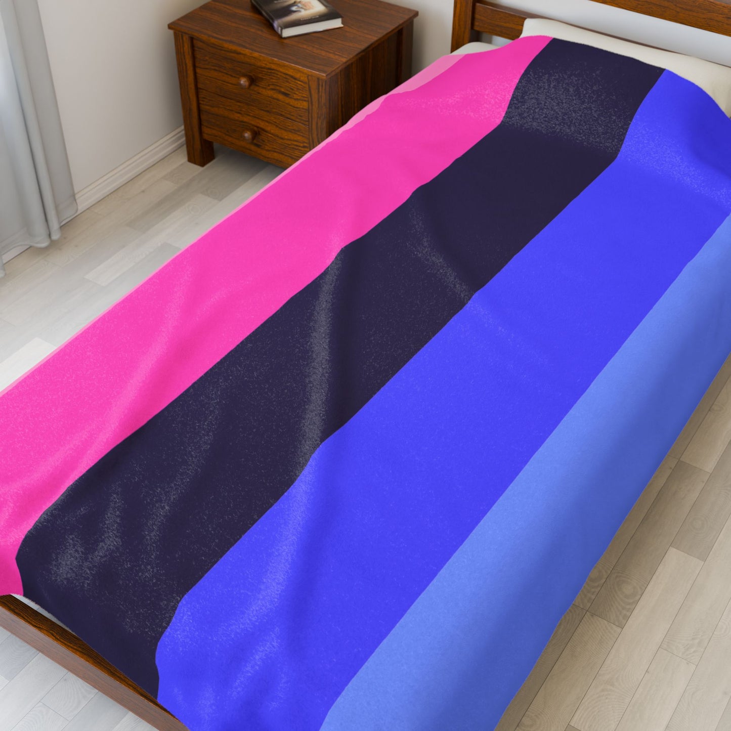 Velveteen Plush Omnisexual Pride Flag Blanket