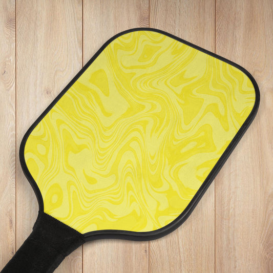 Yellow Swirl Pickleball Paddles