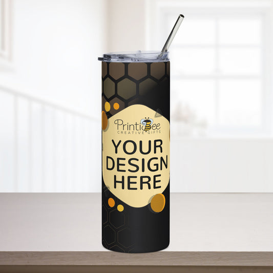 20oz Black Custom 20oz Stainless Steel Tumbler