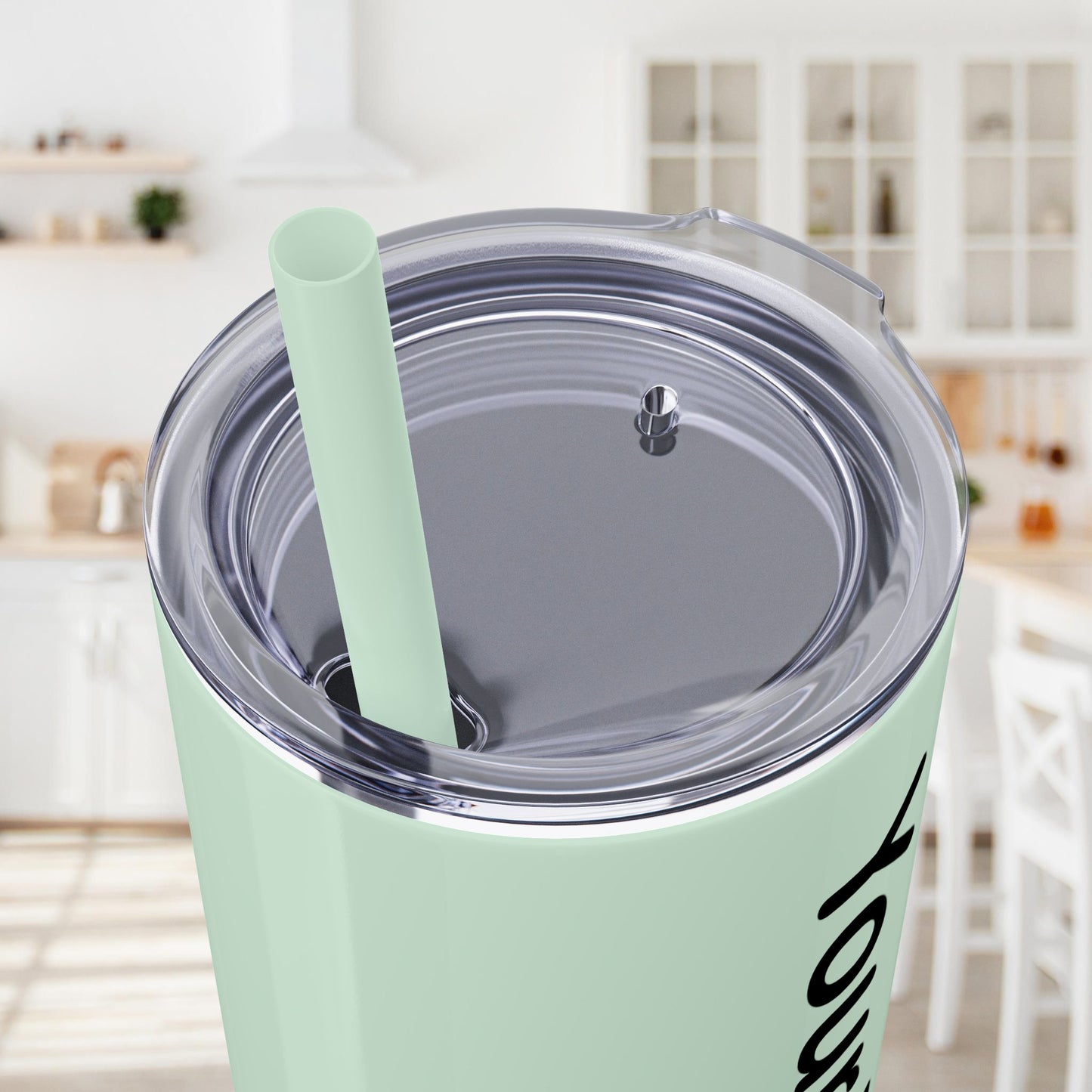Custom 20oz Skinny Tumbler with Straw