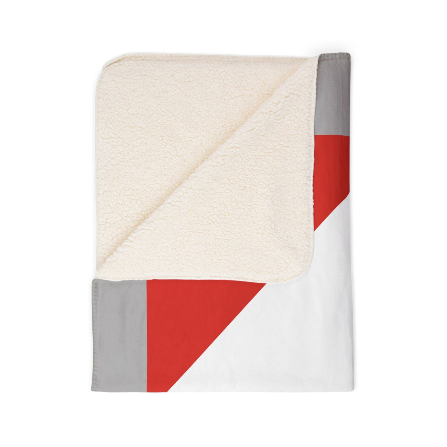 AMC Logo Grey Fleece Sherpa Blanket