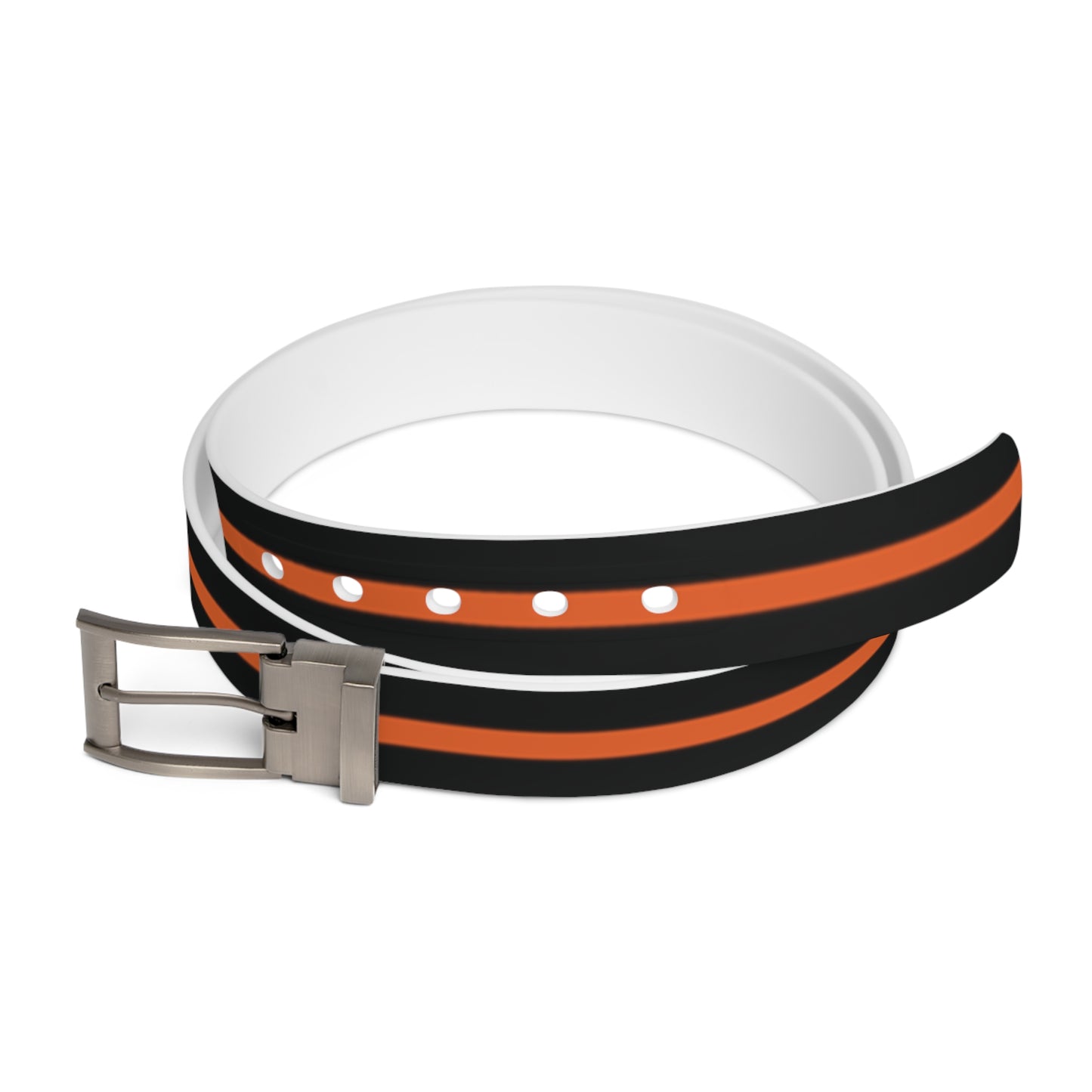 Thin Orange Line Flag Belt