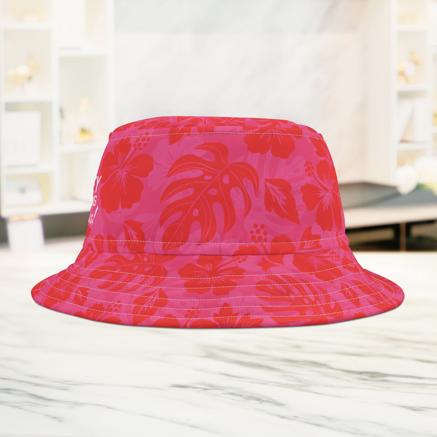 Pink Tropical Bucket Hat • Irvine Ondrey Engineering