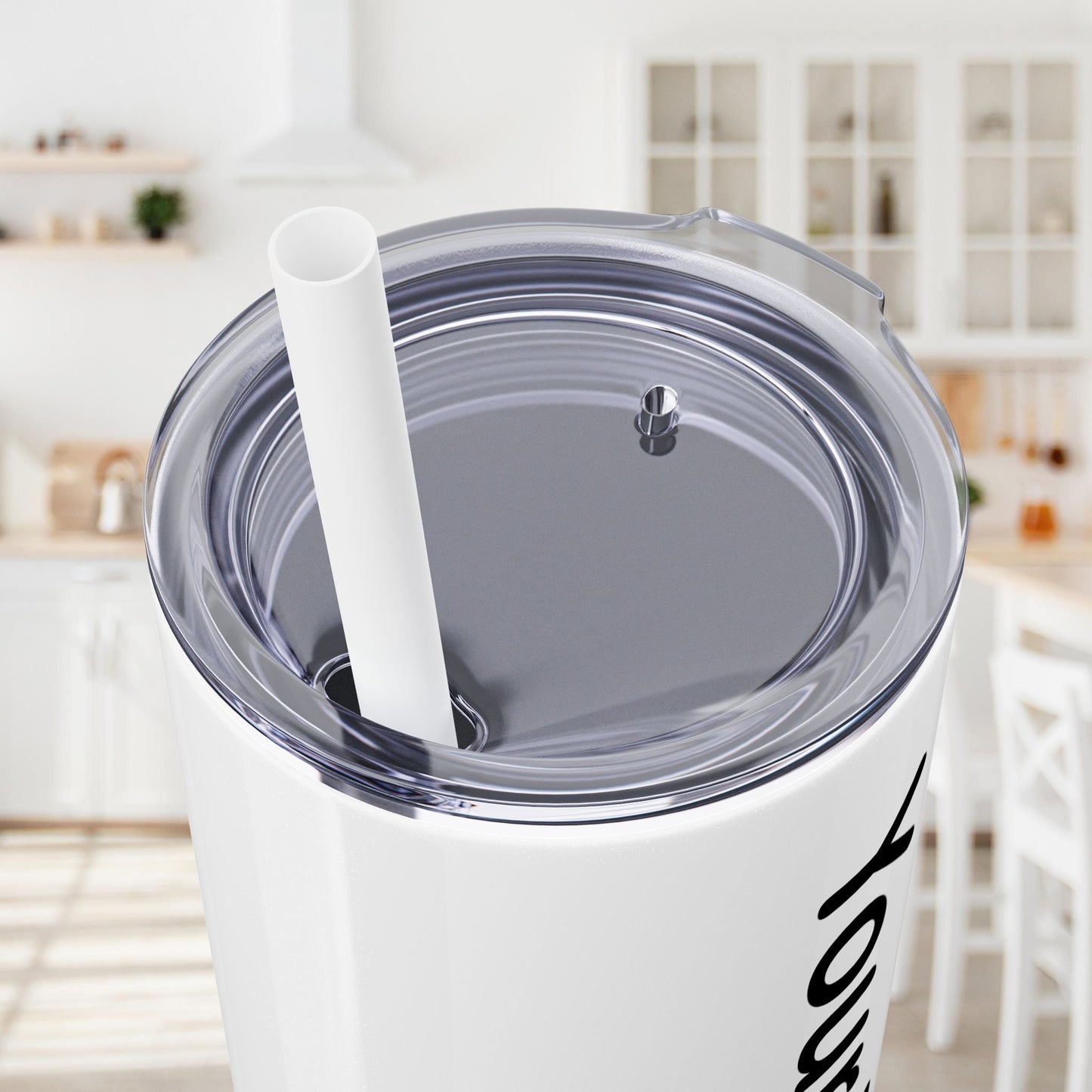 Custom 20oz Skinny Tumbler with Straw