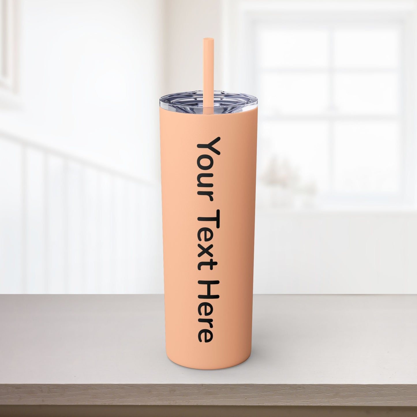 Custom 20oz Skinny Tumbler with Straw