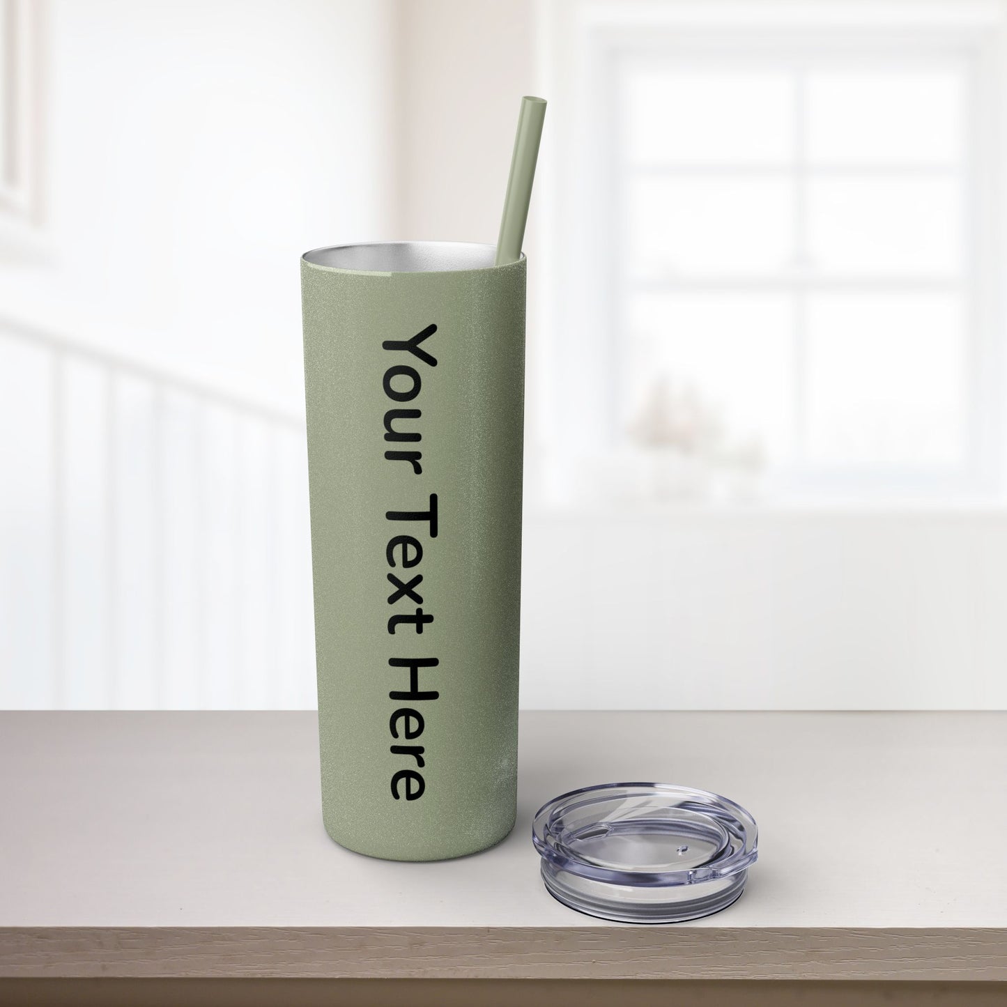 Custom 20oz Skinny Tumbler with Straw