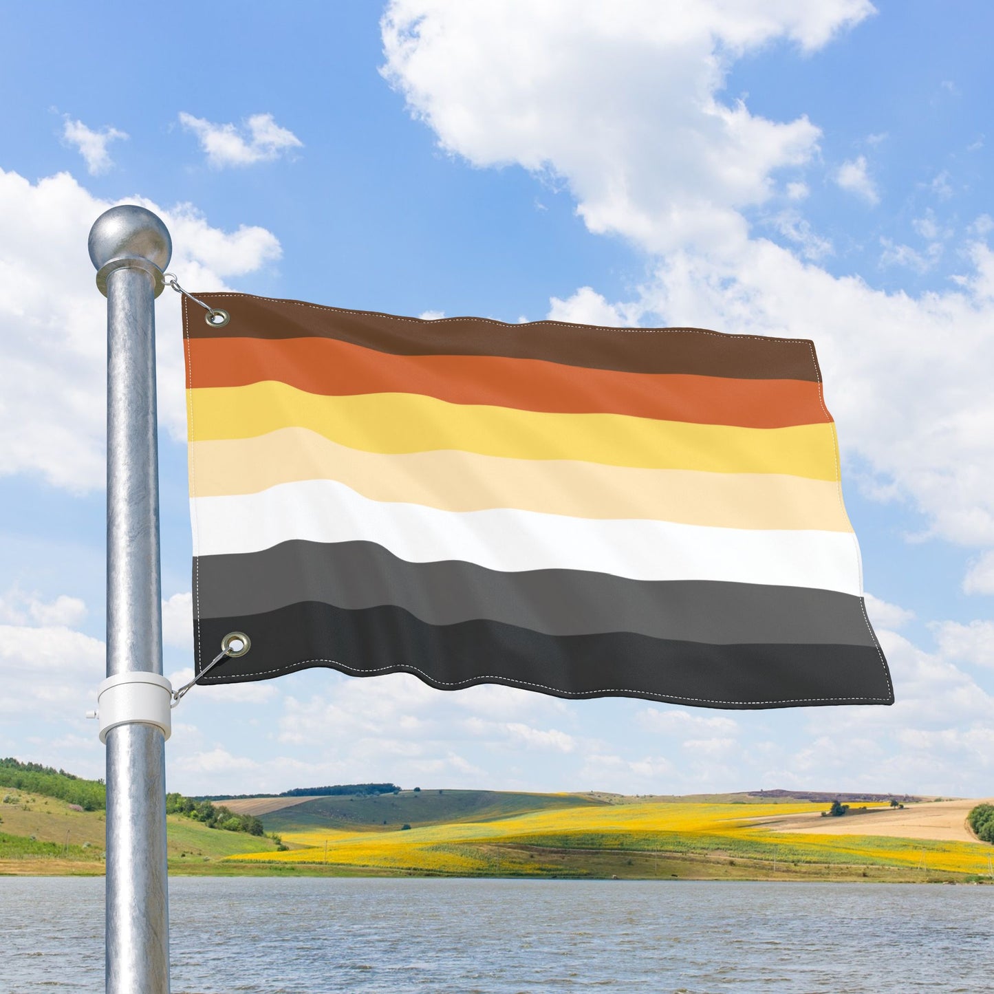 Bear Pride Flag with Grommets