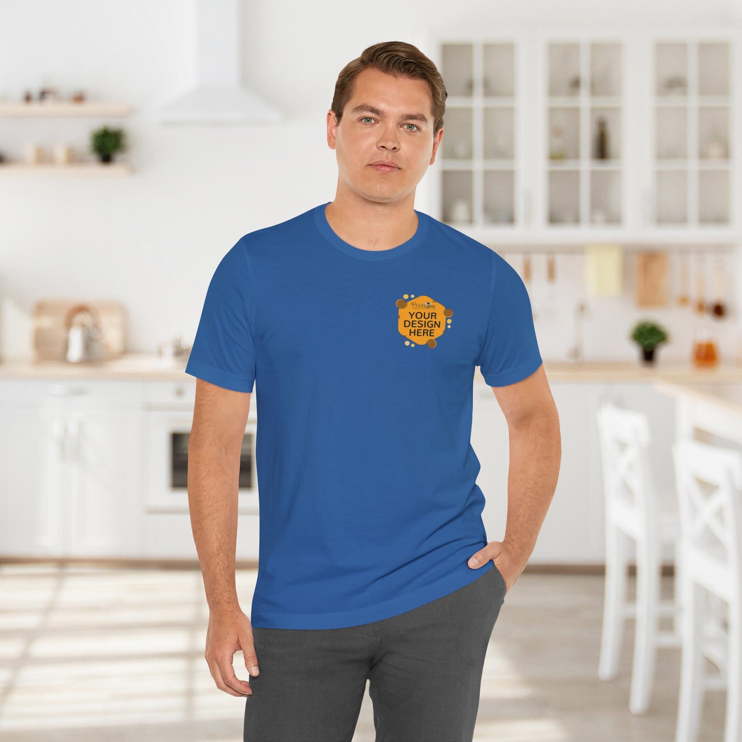 Custom Blue & Teal Tees for BELLA+CANVAS® 3001