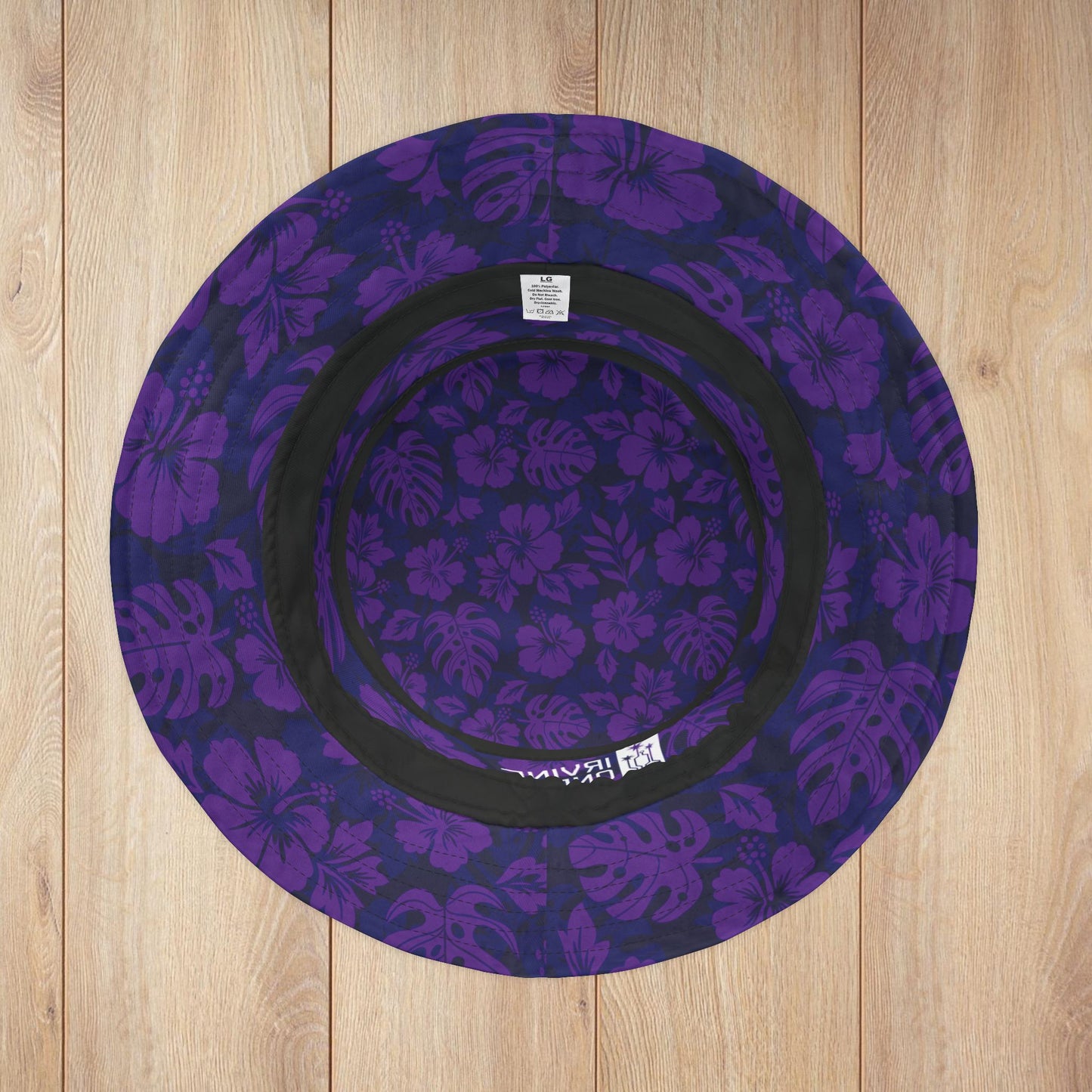 Purple Tropical Bucket Hat • Irvine Ondrey Engineering