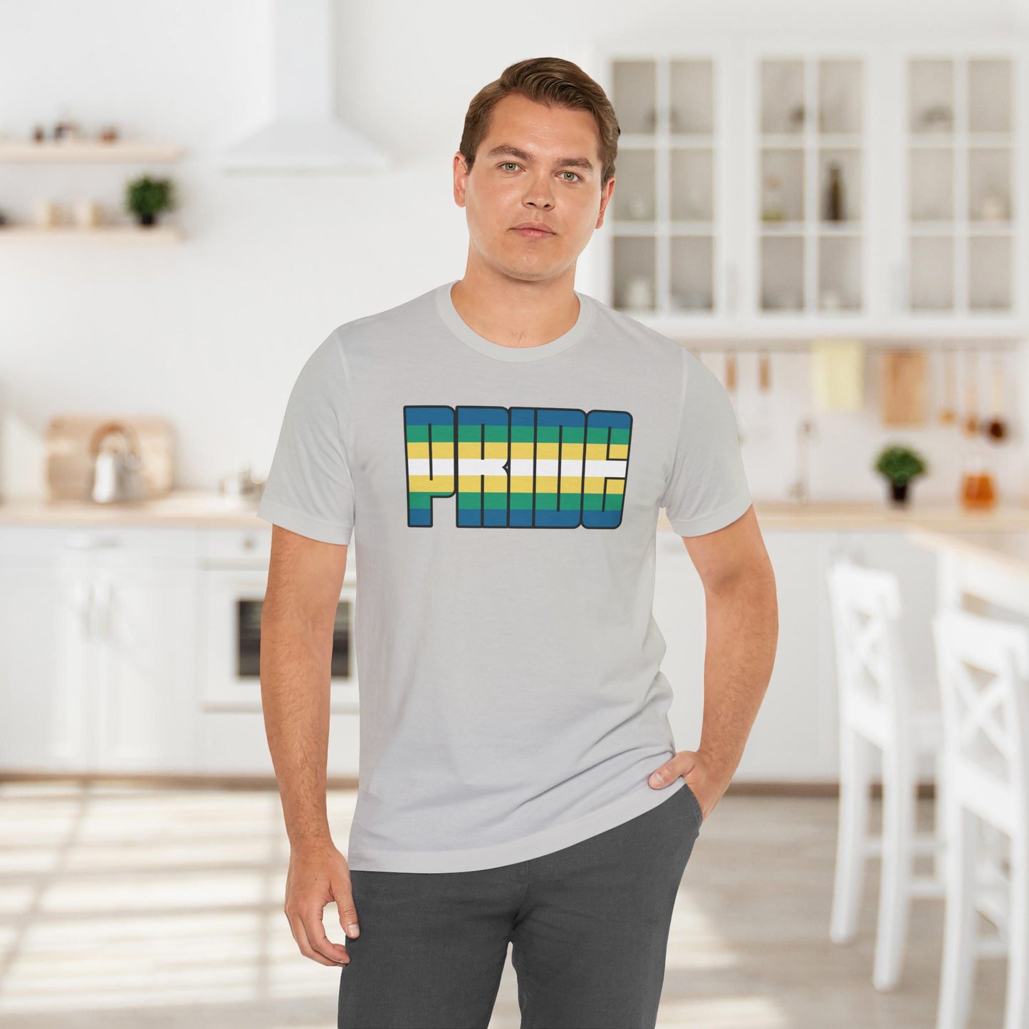 Silver Non-Binary Boy Pride Tee