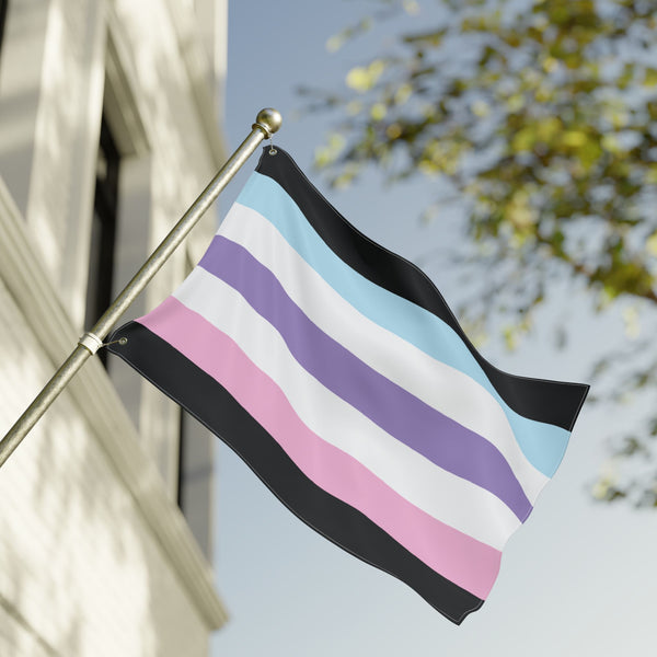 24'' × 36'' Androgyne Pride Pastel Flag with Grommets