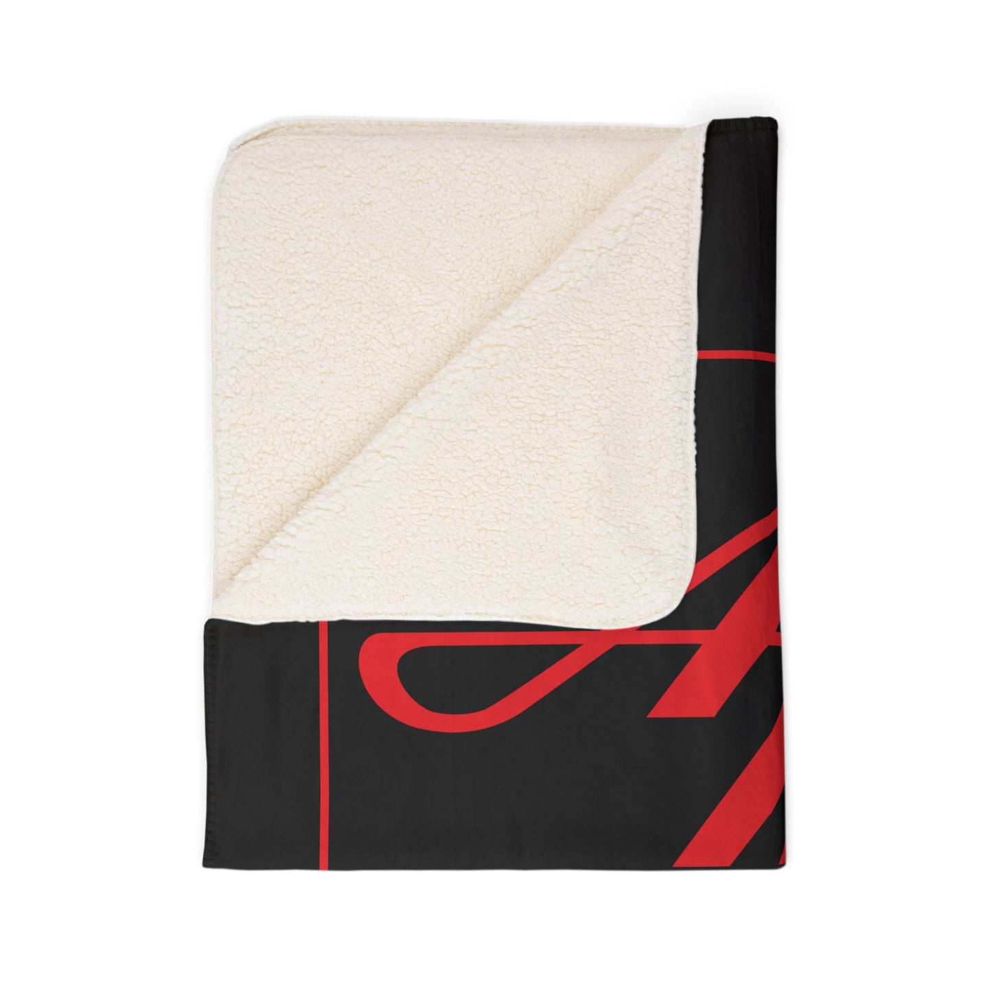 AMC Square Logo Black Fleece Sherpa Blanket