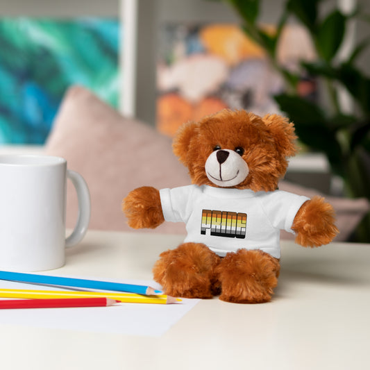 White Bear 8" Bear Pride Stuffed Animal with Shirt