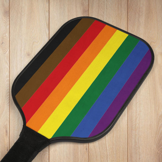 Philadelphia Philly PA Rainbow Pride Flag Pickleball Kit