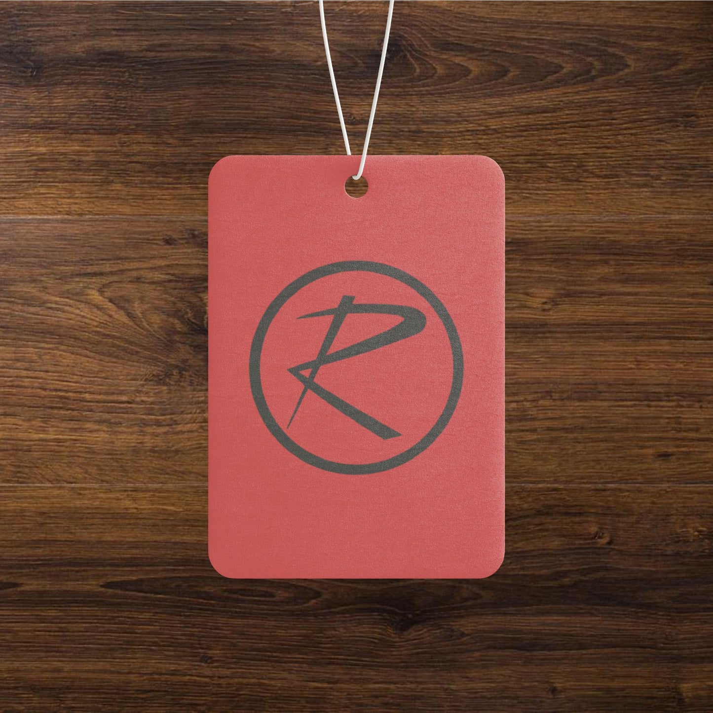 Rambler Black Logo Red Air Freshener