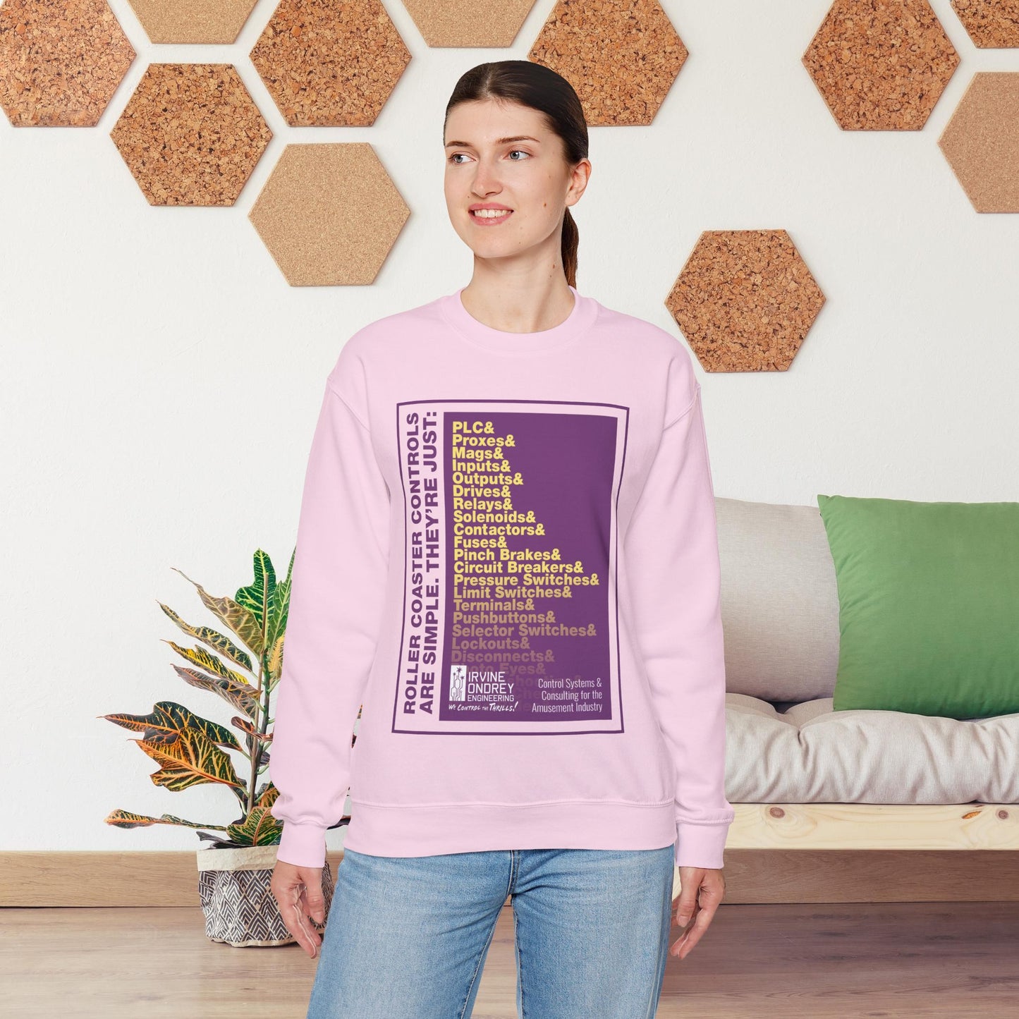 OG Controls Sweatshirt (FRONT graphic) • Irvine Ondrey Engineering