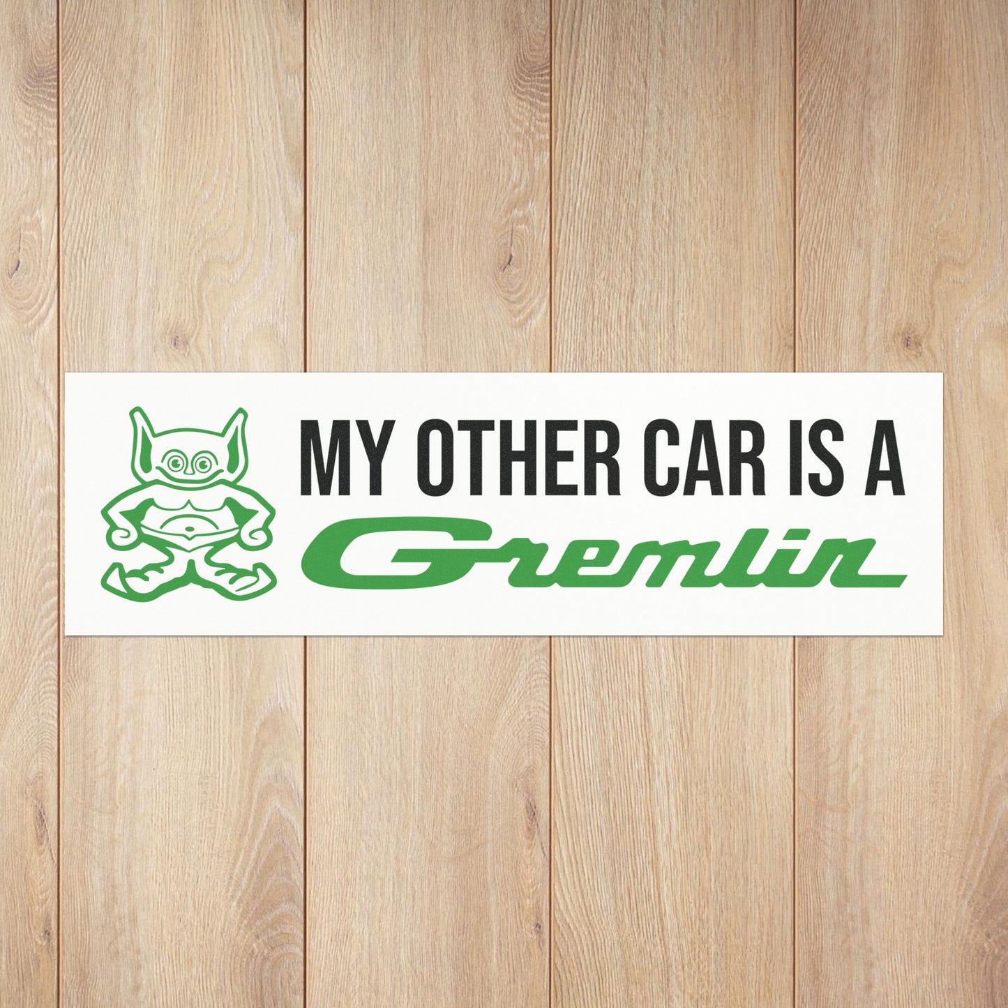 My Other Car is an Gremlin, AMC Mascot Logos Custom Car Magnet