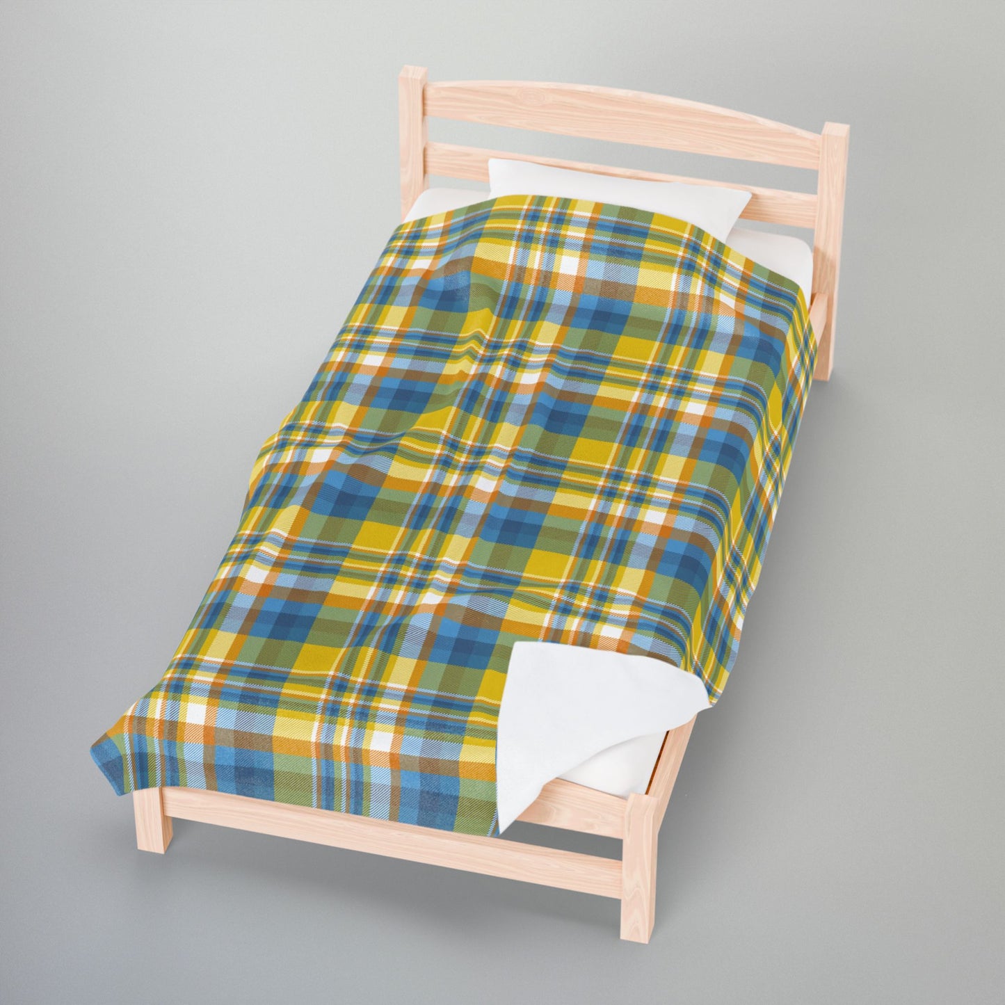 Aroace Pride Plaid Velveteen Plush Blanket