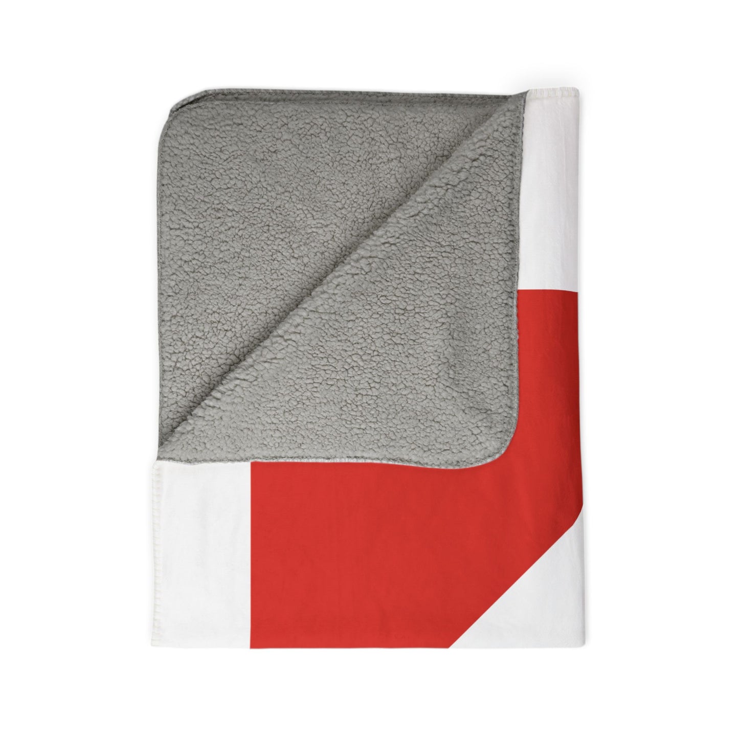 AMC Logo White Fleece Sherpa Blanket