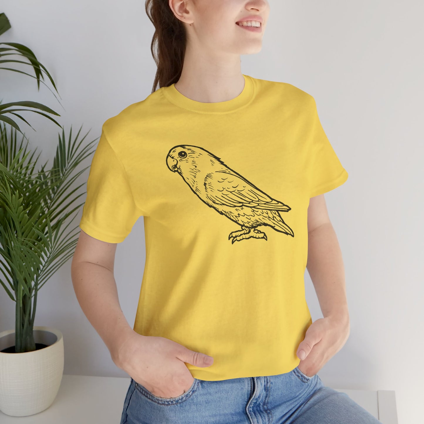 Holly Girl Lovebird, Line Art Tee