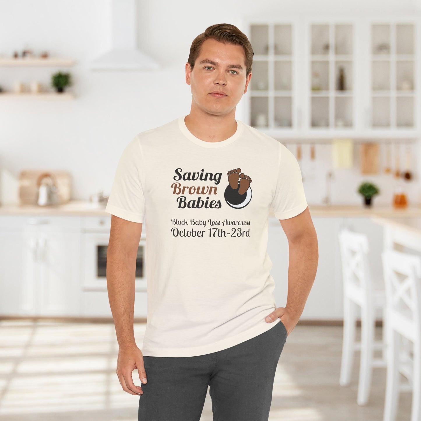 Quietly United in Loss Together Non-Profit, Saving Brown Babies Charity Tee, Pregnancy & Infant Loss Awareness