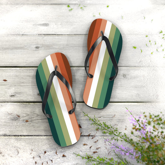 L Black sole Nebulasexual Pride Flip Flops