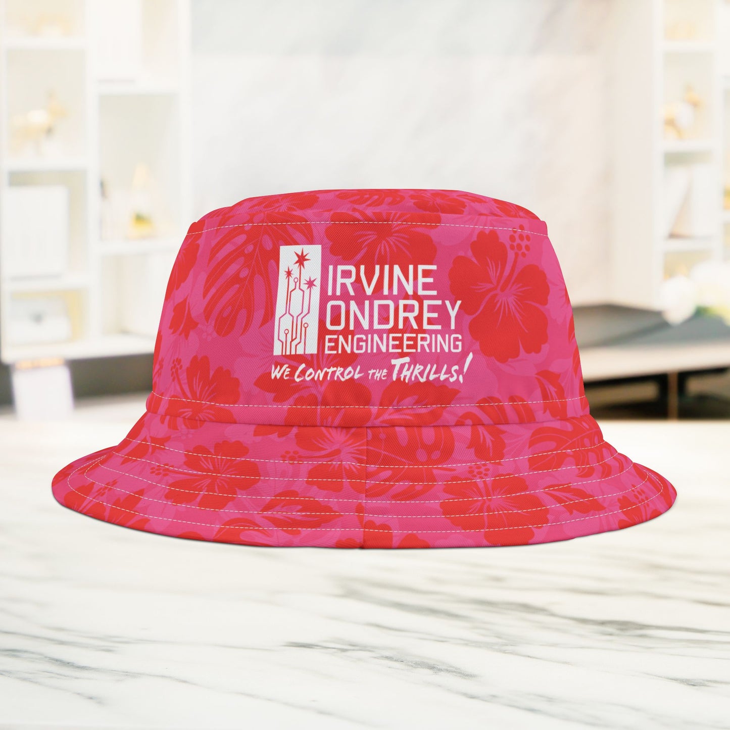 Pink Tropical Bucket Hat • Irvine Ondrey Engineering