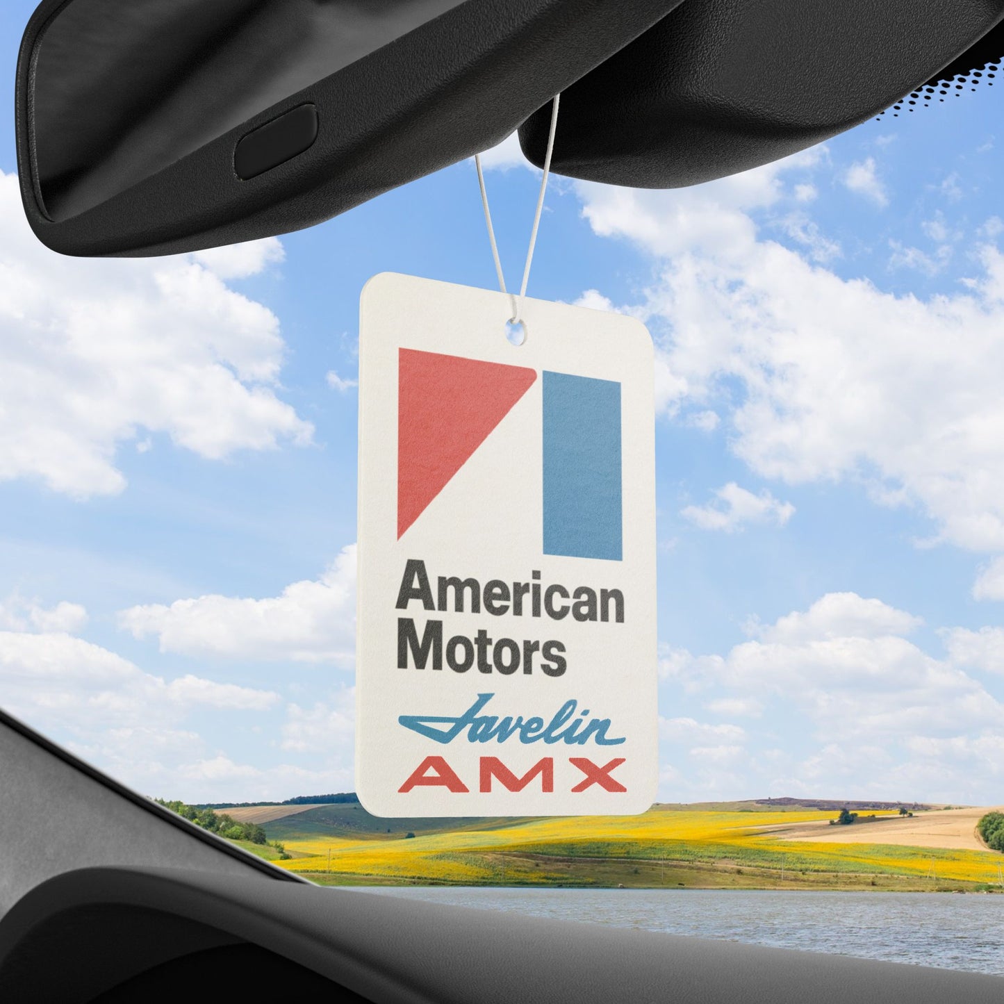 AMC Blue Javelin Red AMX Logos Custom Air Freshener