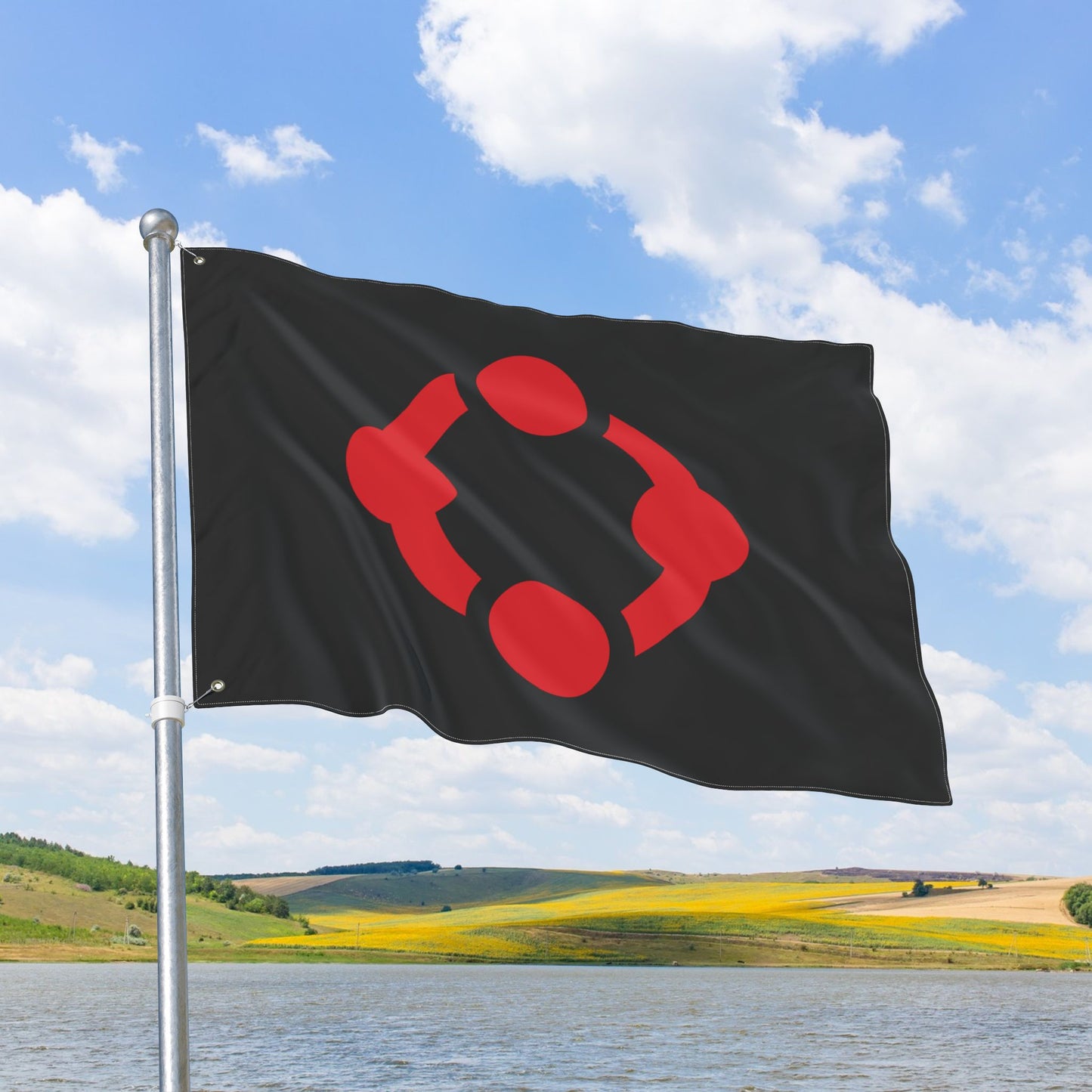 Fetish Black Pride Flag with Grommets
