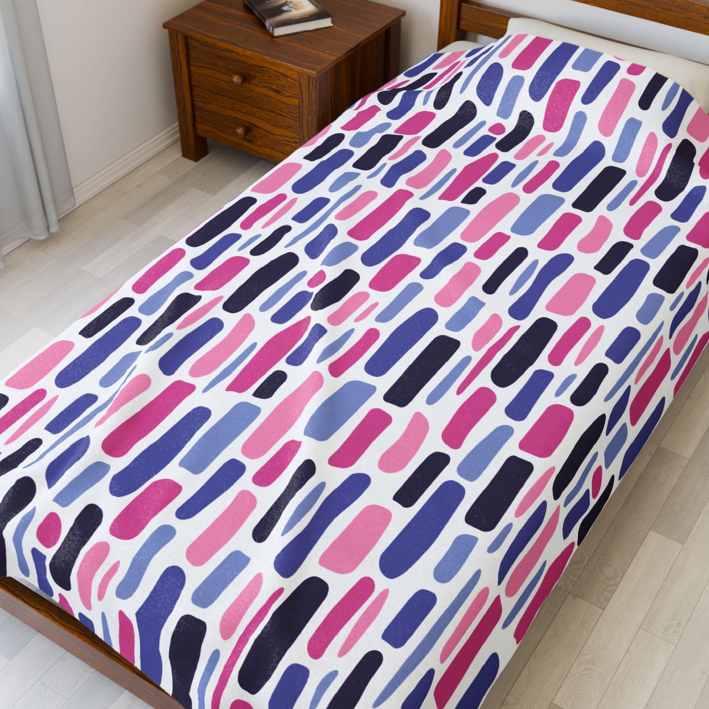 Omnisexual Staggered Mosaic Velveteen Plush Pride Blanket