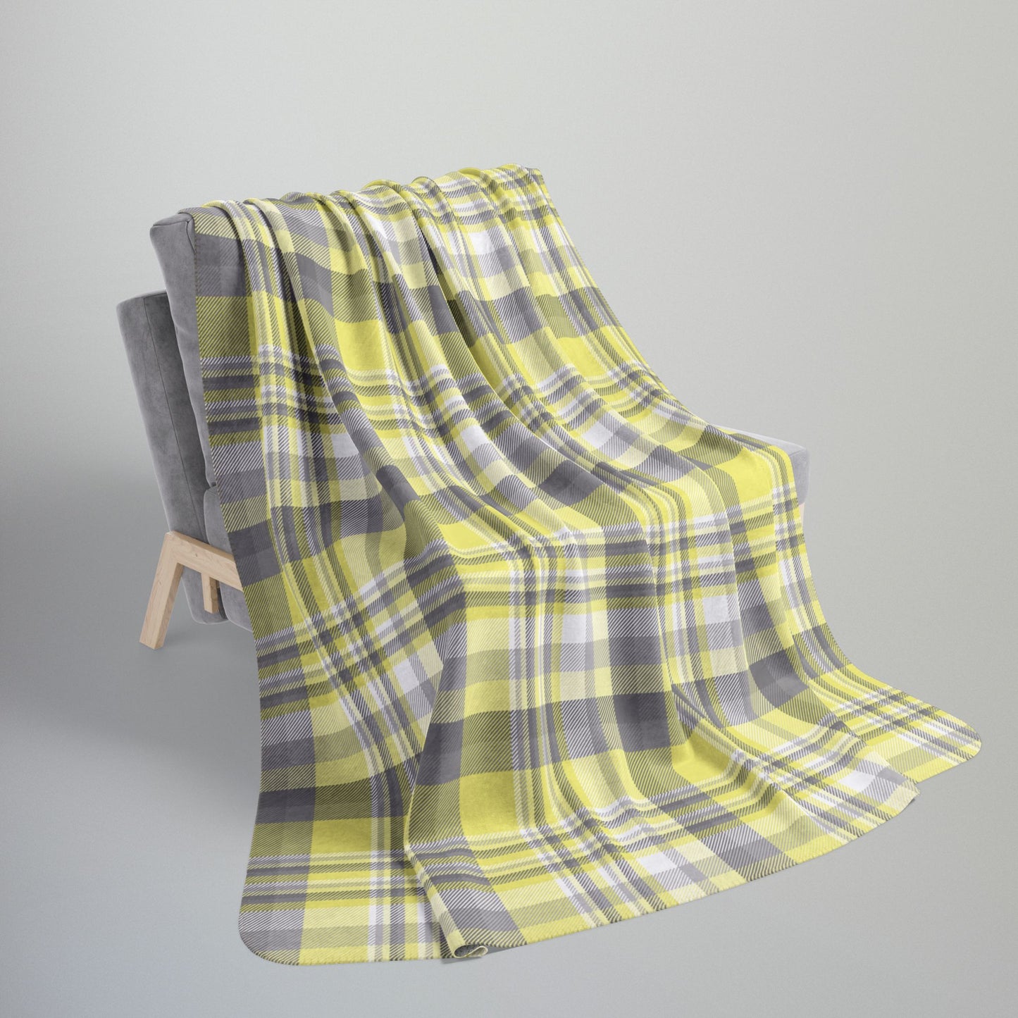 Demigender Pride Plaid Fleece Sherpa Blanket
