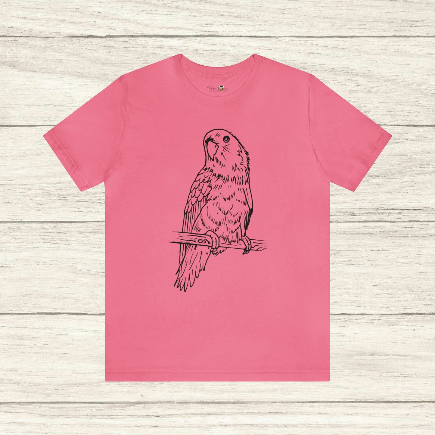 Lovebird Cutie Pie, camiseta de arte lineal