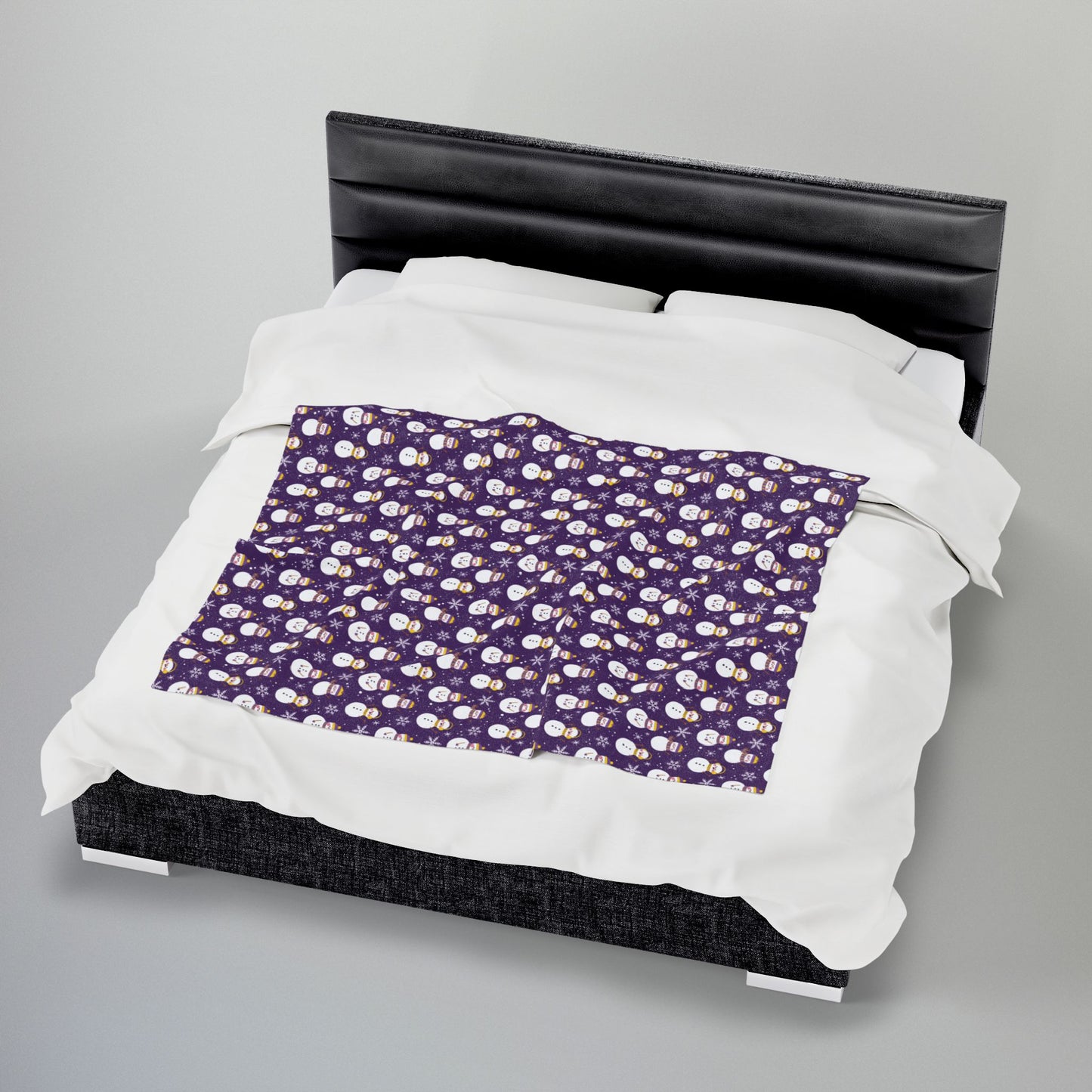 Intersex Pride Snowmen Velveteen Plush Blanket