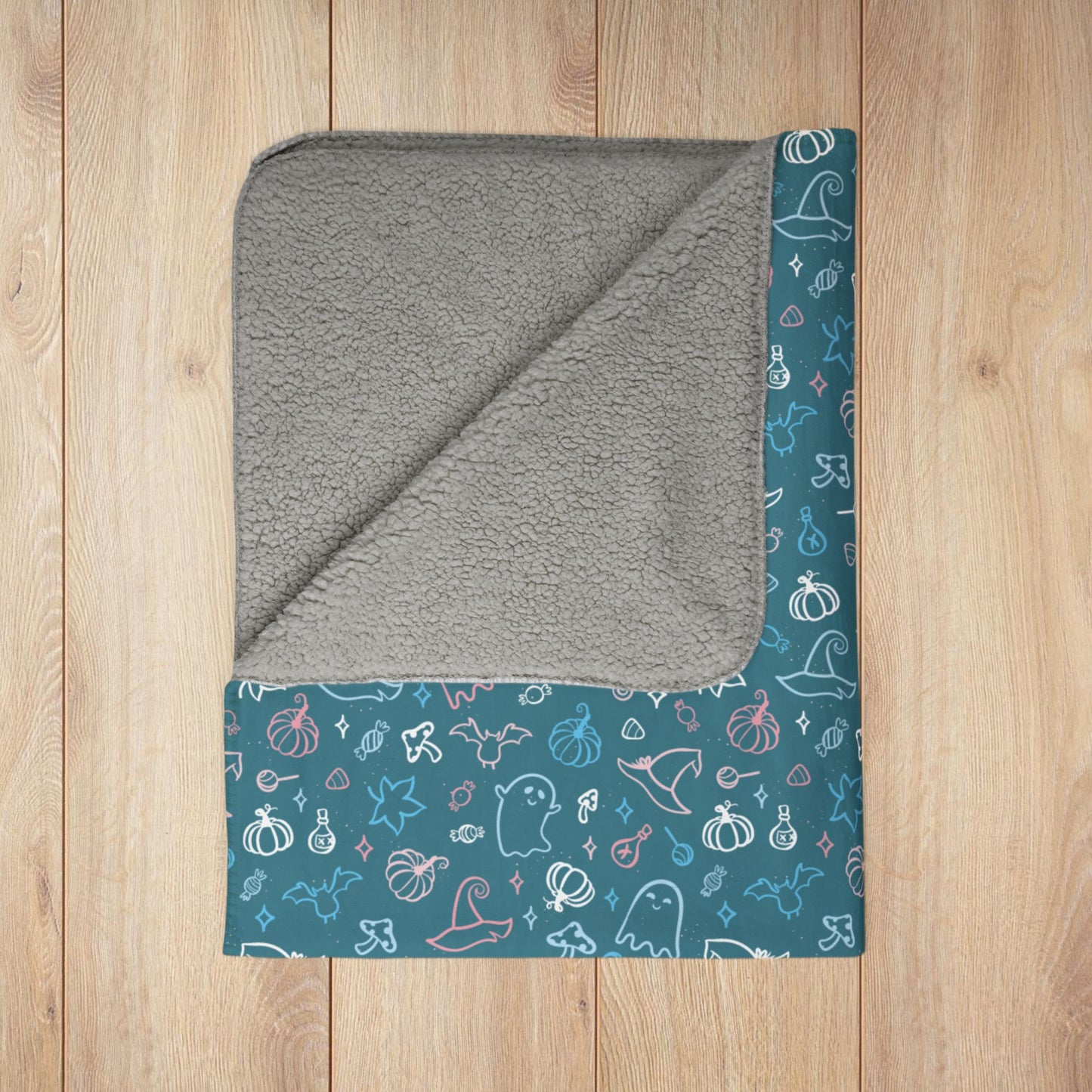Transgender Pride Halloween Fleece Sherpa Blanket