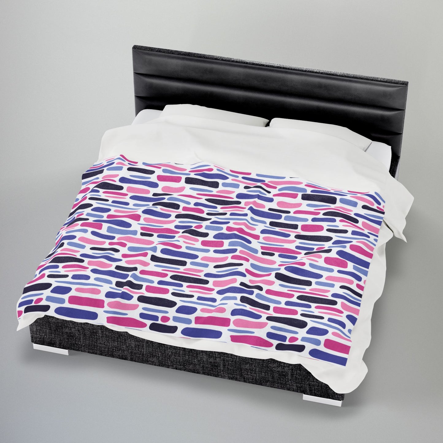 Omnisexual Staggered Mosaic Velveteen Plush Pride Blanket