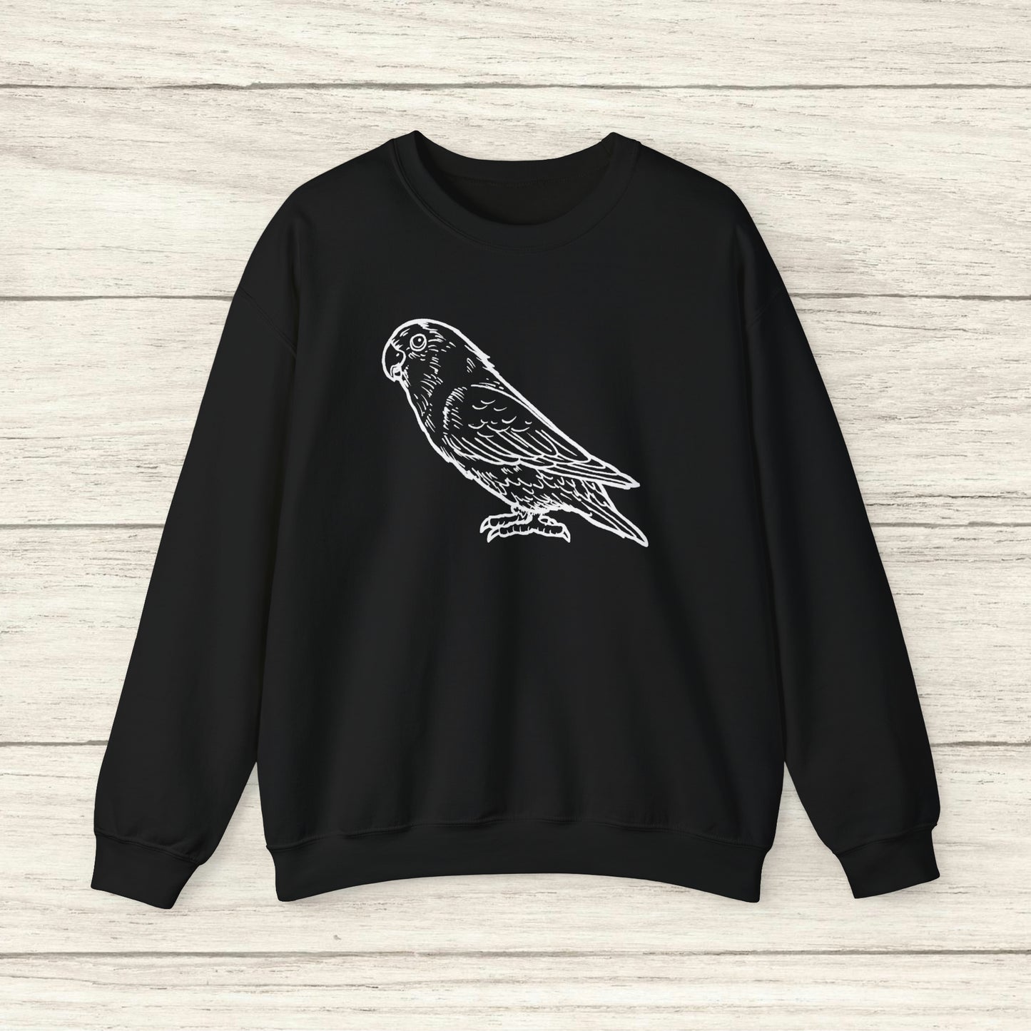 Holly Girl, Lovebird Line Art Crew Neck Sweatshirt