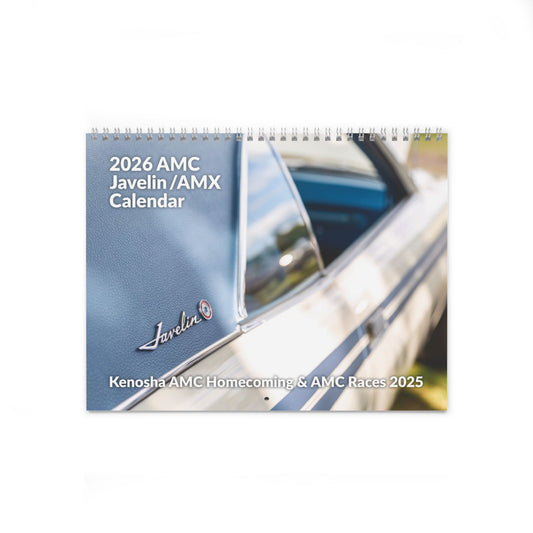 11" x 8.5" 2026- AMC Javelin / AMX Wall Calendar • AMC Homecoming 2025