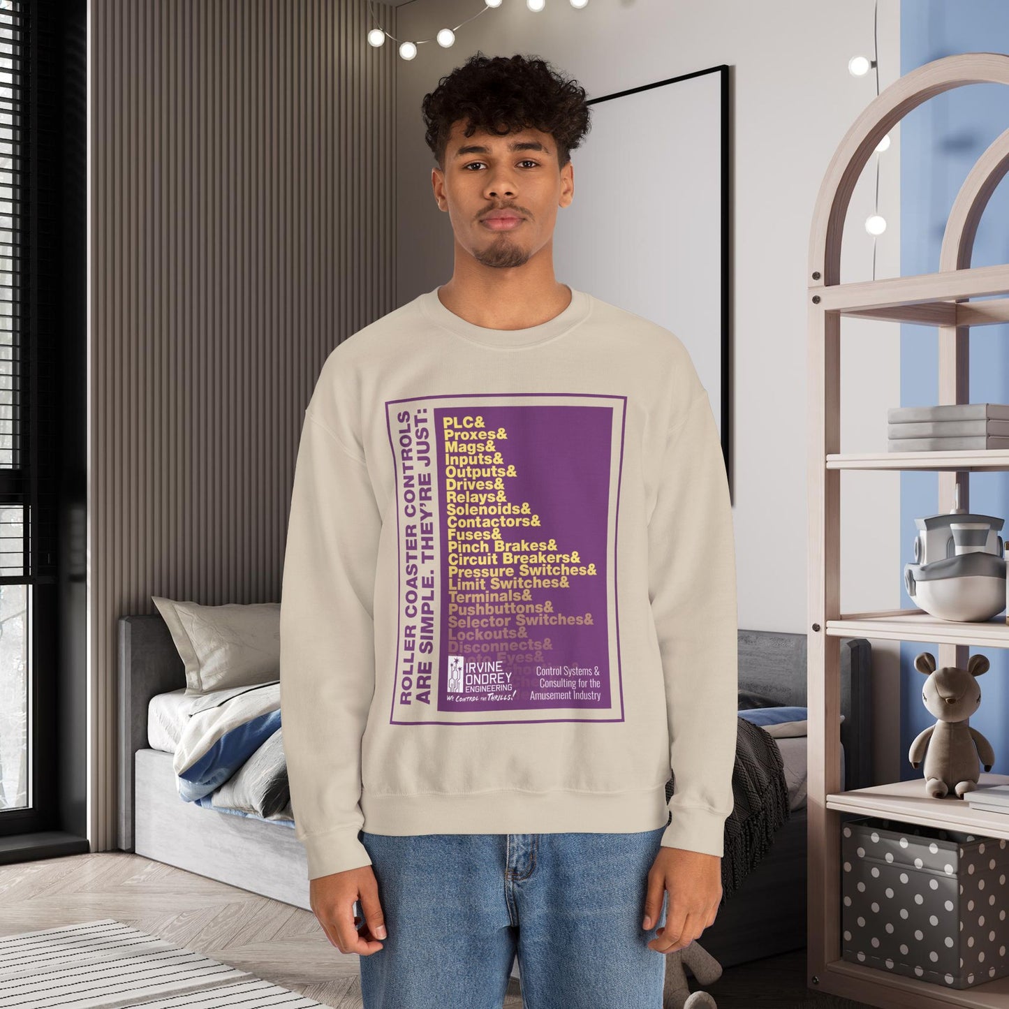 OG Controls Sweatshirt (FRONT graphic) • Irvine Ondrey Engineering